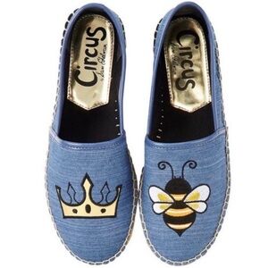 Circus by Sam Edelman Queen Bee Denim Espadrilles 7.5